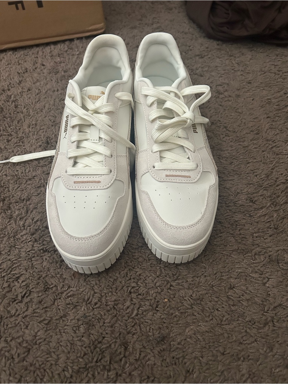 Puma Women's White Low-Top Platform Sneakers